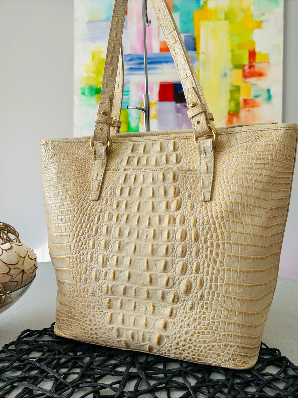 Vintage Brahmin Medium Asher Shoulder Bag - Bali - Picture 9 of 15